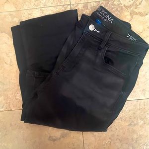 Black high rise boot cut jeans